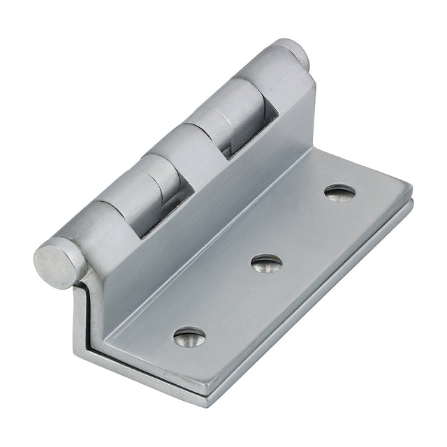 This is an image showing TIMCO Ball Bearing Stormproof Hinge (1951) - Solid Brass - Satin Chrome - 64 x 55 - 2 Pieces Box available from T.H Wiggans Ironmongery in Kendal, quick delivery at discounted prices.