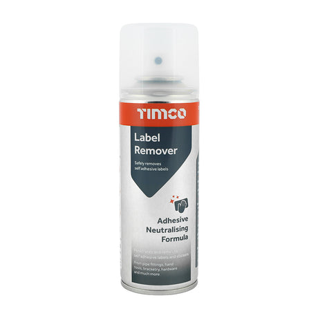 This is an image showing TIMCO Label Remover - 200ml - 1 Each Can available from T.H Wiggans Ironmongery in Kendal, quick delivery at discounted prices.