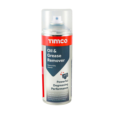 This is an image showing TIMCO Oil & Grease Remover - 380ml - 1 Each Can available from T.H Wiggans Ironmongery in Kendal, quick delivery at discounted prices.