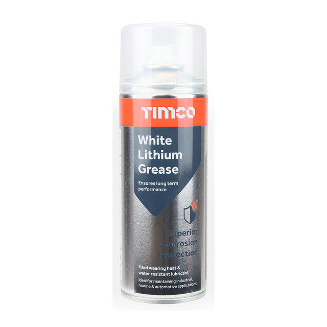 This is an image showing TIMCO White Lithium Grease - 380ml - 1 Each Can available from T.H Wiggans Ironmongery in Kendal, quick delivery at discounted prices.
