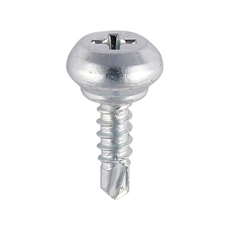 This is an image showing TIMCO Weather Bar Screws - Nipple Head - PH - Self-Tapping Thread - Self-Drilling Point - Zinc - 4.0 x 13 - 1000 Pieces Box available from T.H Wiggans Ironmongery in Kendal, quick delivery at discounted prices.
