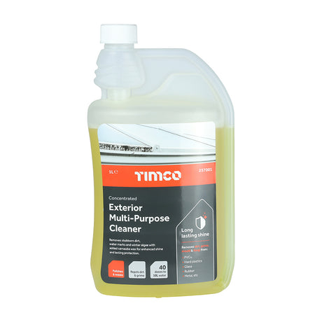 This is an image showing TIMCO Concentrated Exterior Multi-Purpose Cleaner - 1L - 1 Each Bottle available from T.H Wiggans Ironmongery in Kendal, quick delivery at discounted prices.