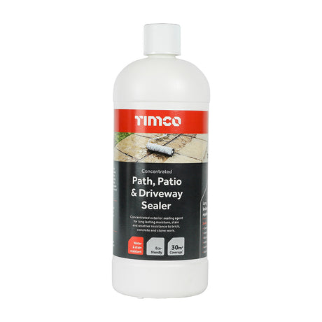 This is an image showing TIMCO Path, Patio & Driveway Sealer - 1L - 1 Each Bottle available from T.H Wiggans Ironmongery in Kendal, quick delivery at discounted prices.