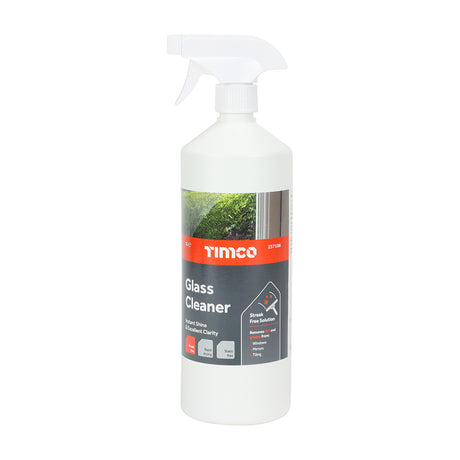 This is an image showing TIMCO Glass Cleaner
 - 1L - 1 Each Bottle available from T.H Wiggans Ironmongery in Kendal, quick delivery at discounted prices.