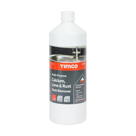 This is an image showing TIMCO Calcium, Lime & Rust Remover - 1L - 1 Each Bottle available from T.H Wiggans Ironmongery in Kendal, quick delivery at discounted prices.