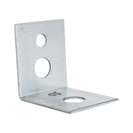This is an image showing TIMCO Ceiling Angle Brackets - Galvanised - 25 x 25 x 22 x 1mm - 100 Pieces Box available from T.H Wiggans Ironmongery in Kendal, quick delivery at discounted prices.