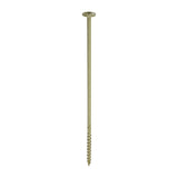 This is an image showing TIMCO Timber Frame Construction & Landscaping Screws - Wafer - Exterior - Green Organic - 8.0 x 275 - 25 Pieces Box available from T.H Wiggans Ironmongery in Kendal, quick delivery at discounted prices.