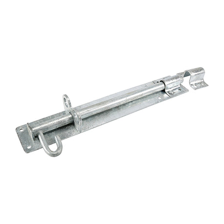 This is an image showing TIMCO Heavy Brenton Padbolt - Hot Dipped Galvanised - 12" - 1 Each Plain Bag available from T.H Wiggans Ironmongery in Kendal, quick delivery at discounted prices.