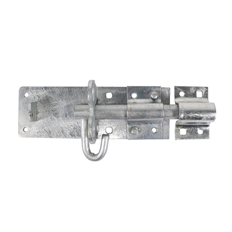 This is an image showing TIMCO Heavy Brenton Padbolt - Hot Dipped Galvanised - 6" - 1 Each Plain Bag available from T.H Wiggans Ironmongery in Kendal, quick delivery at discounted prices.