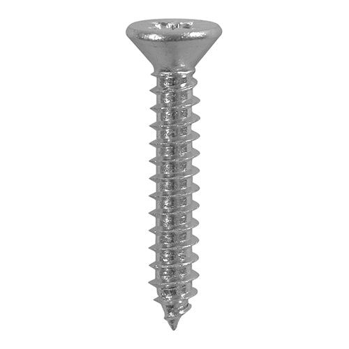 This is an image showing TIMCO Metal Tapping Screws - PZ - Countersunk - Self-Tapping - A2 Stainless Steel
 - 2.9 x 19 - 200 Pieces Box available from T.H Wiggans Ironmongery in Kendal, quick delivery at discounted prices.