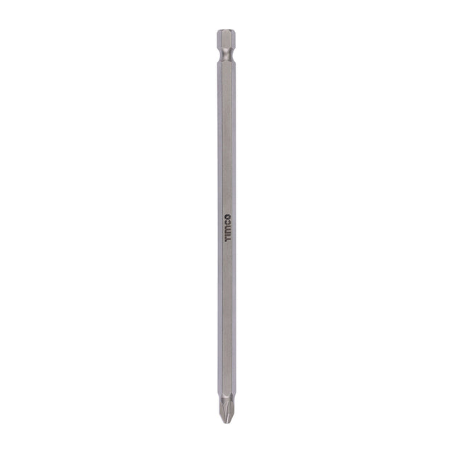 This is an image showing TIMCO S2 Driver Bits - PZ - No.2 x 150 - 1 Each Blister Pack available from T.H Wiggans Ironmongery in Kendal, quick delivery at discounted prices.
