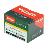 This is an image showing TIMCO Classic Multi-Purpose Screws - PZ - Double Countersunk - Yellow - 3.0 x 20 - 200 Pieces Box available from T.H Wiggans Ironmongery in Kendal, quick delivery at discounted prices.