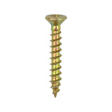 This is an image showing TIMCO Classic Multi-Purpose Hinge Screws - PZ - Countersunk - Yellow - 3.0 x 20 - 200 Pieces Box available from T.H Wiggans Ironmongery in Kendal, quick delivery at discounted prices.