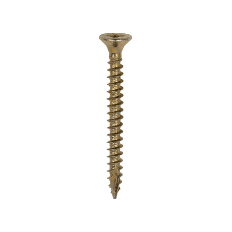This is an image showing TIMCO Classic Multi-Purpose Screws - PZ - Double Countersunk - Yellow - 3.0 x 30 - 200 Pieces Box available from T.H Wiggans Ironmongery in Kendal, quick delivery at discounted prices.