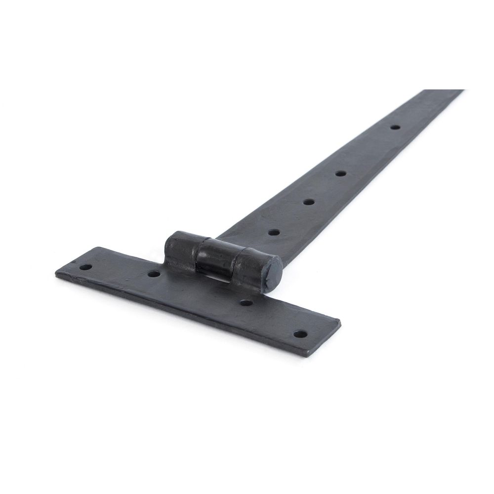 This is an image showing From The Anvil - Beeswax 12" Penny End T Hinge (pair) available from T.H Wiggans Architectural Ironmongery, quick delivery and discounted prices