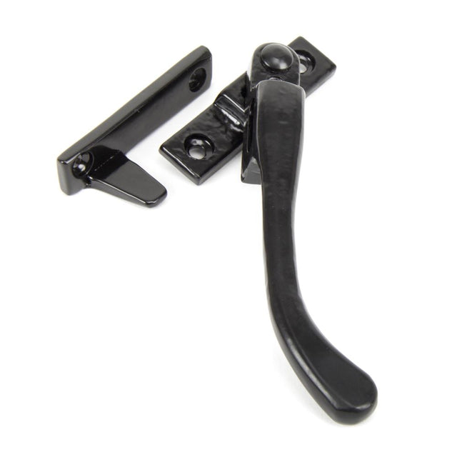 This is an image showing From The Anvil - Black Night-Vent Locking Peardrop Fastener - RH available from T.H Wiggans Architectural Ironmongery in Kendal, quick delivery and discounted prices