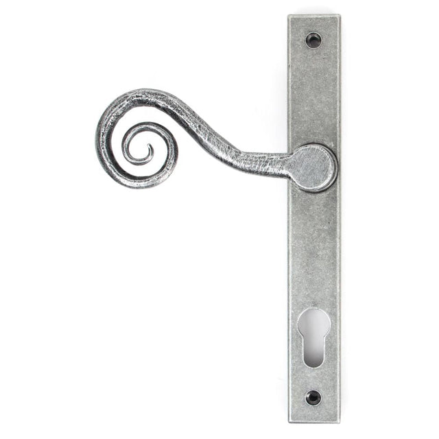 This is an image of From The Anvil - Pewter Monkeytail Slimline Lever Espag. Lock Set - RH available to order from T.H Wiggans Architectural Ironmongery in Kendal, quick delivery and discounted prices.