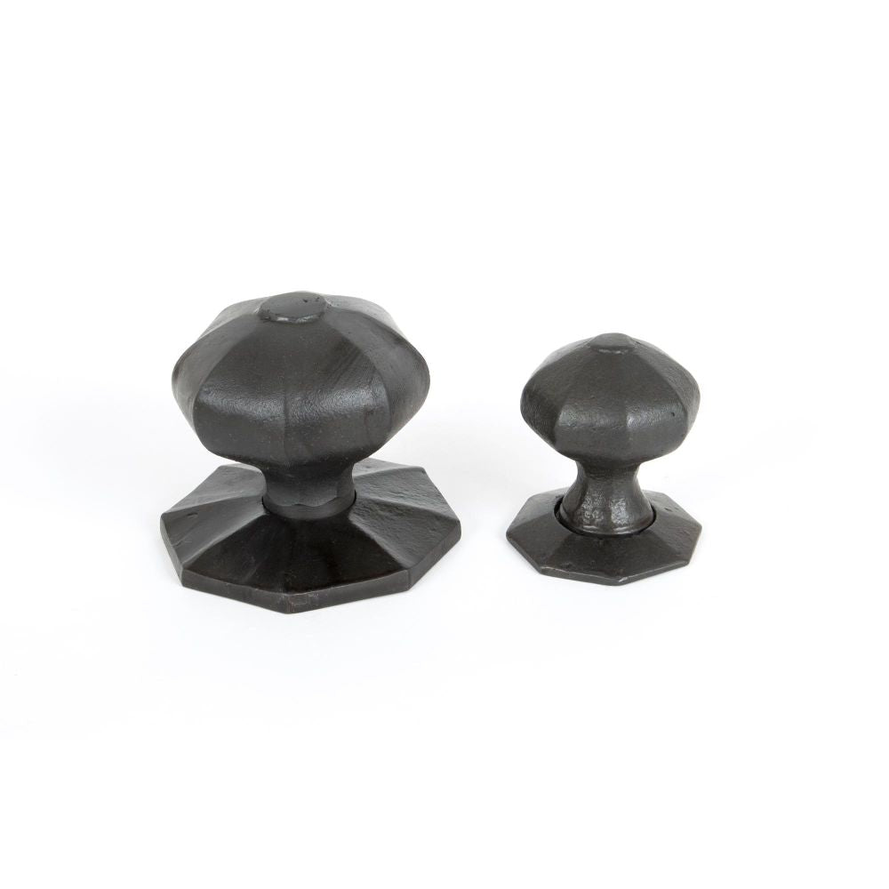 This is an image showing From The Anvil - Beeswax Large Octagonal Mortice/Rim Knob Set available from trade door handles, quick delivery and discounted prices