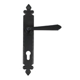 This is an image of From The Anvil - Black Cromwell Lever Espag. Lock Set available to order from T.H Wiggans Architectural Ironmongery in Kendal, quick delivery and discounted prices.