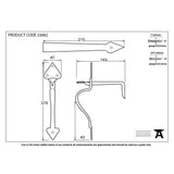 This is an image showing From The Anvil - Pewter Tuscan Thumblatch available from trade door handles, quick delivery and discounted prices