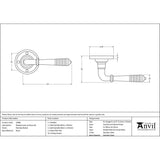 This is an image showing From The Anvil - Polished Nickel Reeded Lever on Rose Set available from trade door handles, quick delivery and discounted prices