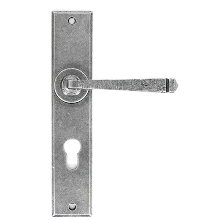 This is an image of From The Anvil - Pewter Large Avon 72mm Centre Euro Lock Set available to order from T.H Wiggans Architectural Ironmongery in Kendal, quick delivery and discounted prices.