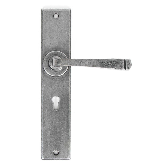 This is an image of From The Anvil - Pewter Large Avon Lever Lock Set available to order from T.H Wiggans Architectural Ironmongery in Kendal, quick delivery and discounted prices.