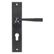 This is an image of From The Anvil - Black Large Avon 72mm Centre Euro Lock Set available to order from T.H Wiggans Architectural Ironmongery in Kendal, quick delivery and discounted prices.