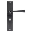 This is an image of From The Anvil - Black Large Avon Lever Lock Set available to order from T.H Wiggans Architectural Ironmongery in Kendal, quick delivery and discounted prices.