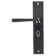 This is an image of From The Anvil - Black Large Avon Lever Bathroom Set available to order from T.H Wiggans Architectural Ironmongery in Kendal, quick delivery and discounted prices.