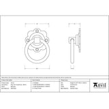 This is an image showing From The Anvil - Beeswax Ring Turn Handle Set available from trade door handles, quick delivery and discounted prices