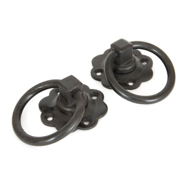 This is an image of From The Anvil - Beeswax Ring Turn Handle Set available to order from T.H Wiggans Architectural Ironmongery in Kendal, quick delivery and discounted prices.