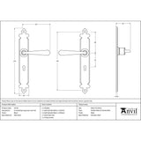 This is an image showing From The Anvil - Black Cromwell Lever Lock Set available from trade door handles, quick delivery and discounted prices