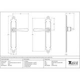 This is an image showing From The Anvil - Black Cromwell Lever Latch Set available from trade door handles, quick delivery and discounted prices