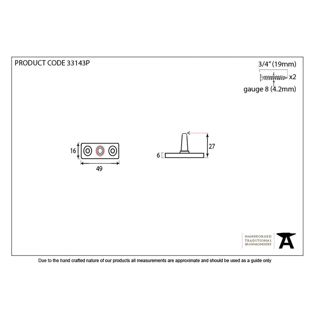 This is an image showing From The Anvil - Beeswax Stay Pin available from T.H Wiggans Architectural Ironmongery in Kendal, quick delivery and discounted prices