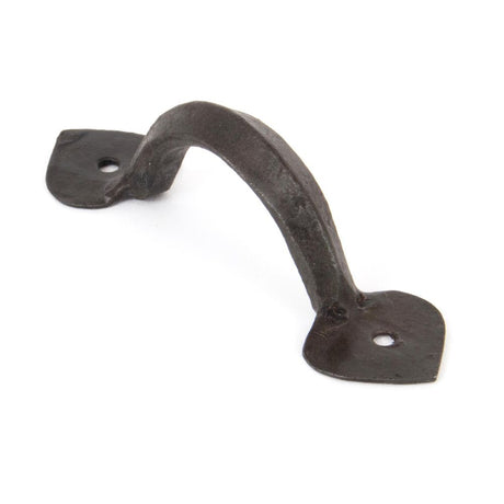 This is an image of From The Anvil - Beeswax 4" Gothic D Handle available to order from T.H Wiggans Architectural Ironmongery in Kendal, quick delivery and discounted prices.