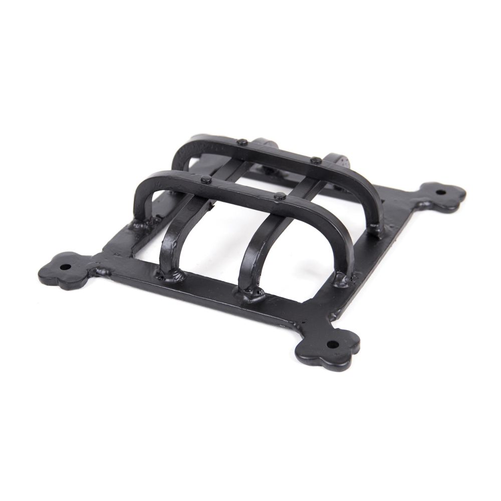 This is an image of From The Anvil - Black Raised Door Grill available to order from T.H Wiggans Architectural Ironmongery in Kendal, quick delivery and discounted prices.