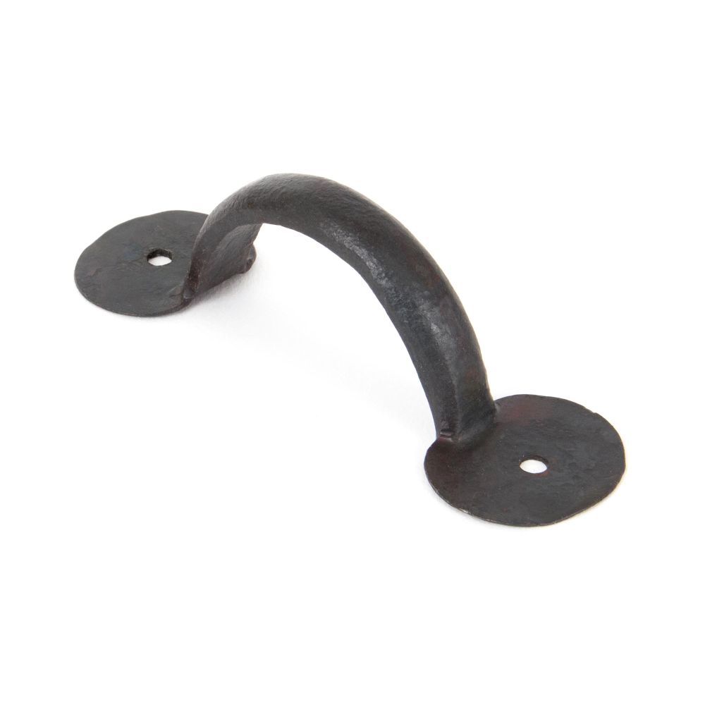 This is an image of From The Anvil - Beeswax 4" Bean D Handle available to order from T.H Wiggans Architectural Ironmongery in Kendal, quick delivery and discounted prices.