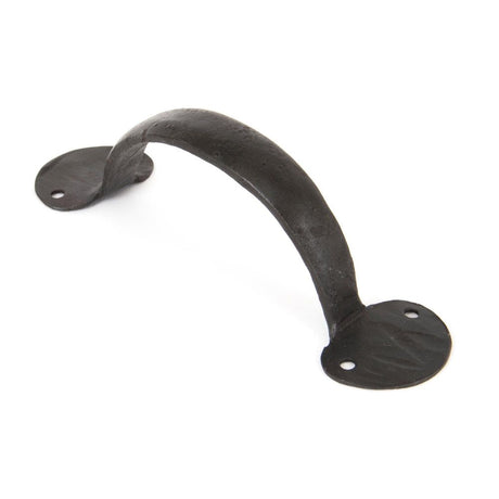 This is an image of From The Anvil - Beeswax 6" Bean D Handle available to order from T.H Wiggans Architectural Ironmongery in Kendal, quick delivery and discounted prices.