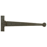 This is an image showing From The Anvil - Beeswax 15" Penny End T Hinge (pair) available from T.H Wiggans Architectural Ironmongery in Kendal, quick delivery and discounted prices