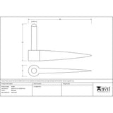 This is an image showing From The Anvil - Beeswax Spike Pin (pair) available from T.H Wiggans Architectural Ironmongery, quick delivery and discounted prices