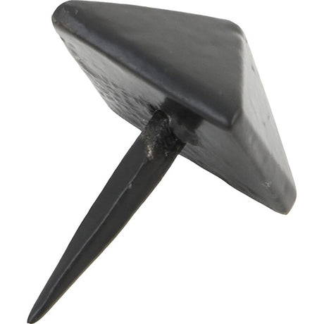 This is an image showing From The Anvil - Black Pyramid Door Stud - Large available from T.H Wiggans Architectural Ironmongery in Kendal, quick delivery and discounted prices