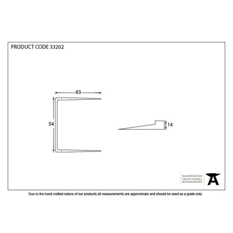 This is an image showing From The Anvil - Beeswax Staple Pin available from trade door handles, quick delivery and discounted prices