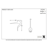 This is an image showing From The Anvil - Beeswax Frame Keep Pin available from trade door handles, quick delivery and discounted prices