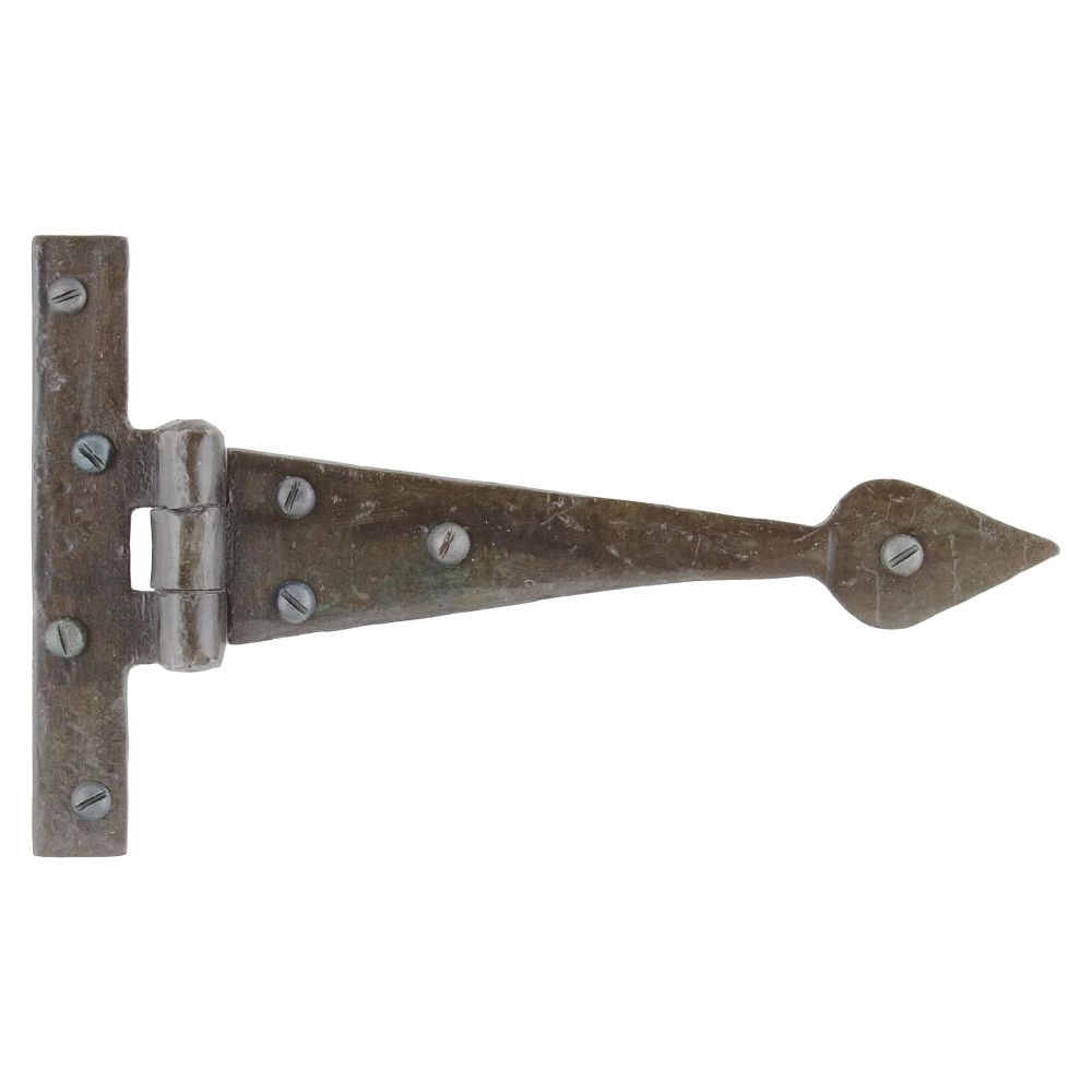 This is an image showing From The Anvil - Beeswax 6" Arrow Head T Hinge (pair) available from T.H Wiggans Architectural Ironmongery in Kendal, quick delivery and discounted prices