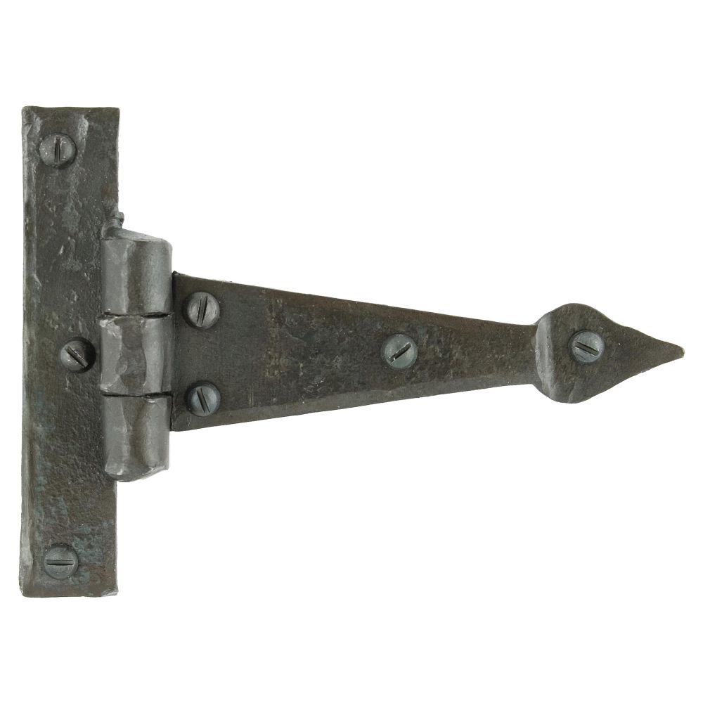 This is an image showing From The Anvil - Beeswax 4" Arrow Head T Hinge (pair) available from T.H Wiggans Architectural Ironmongery in Kendal, quick delivery and discounted prices