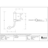 This is an image showing From The Anvil - Beeswax Shutter Hinge (pair) available from T.H Wiggans Architectural Ironmongery, quick delivery and discounted prices