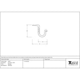 This is an image showing From The Anvil - Beeswax Cup Hook - Small available from trade door handles, quick delivery and discounted prices