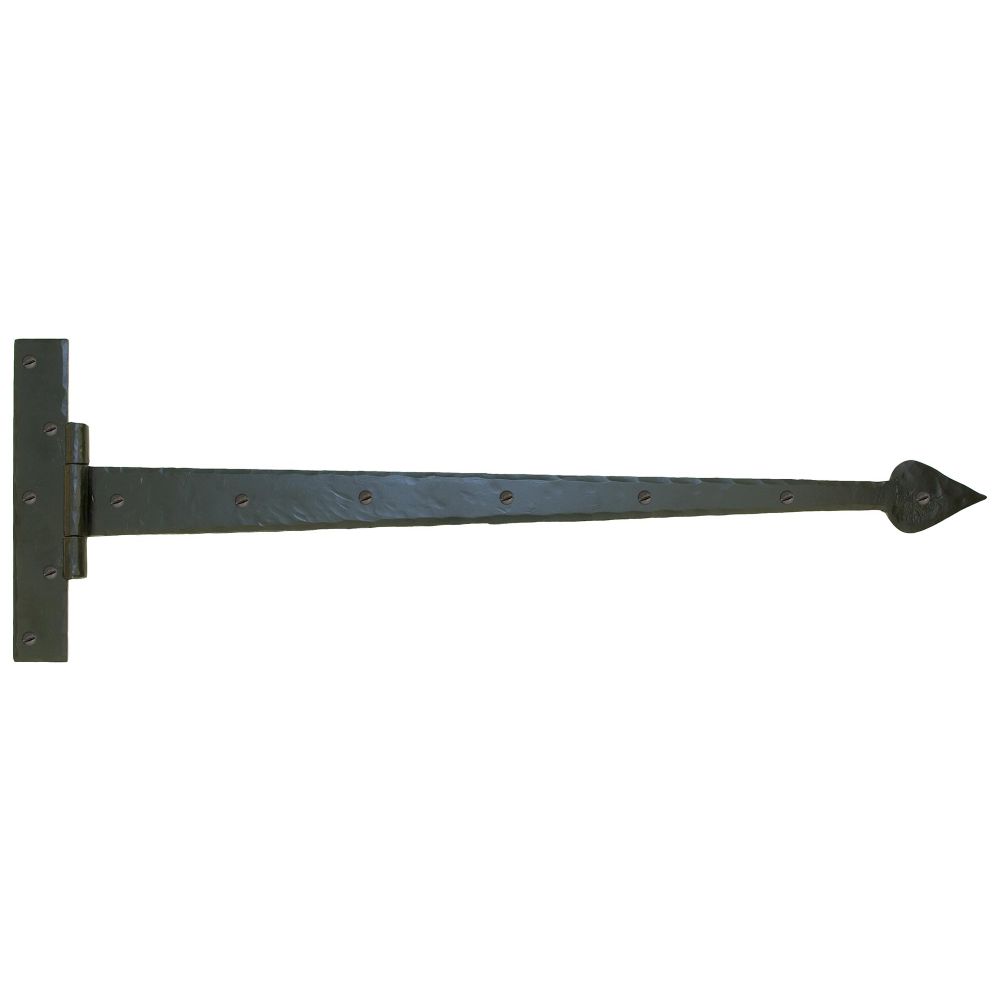 This is an image showing From The Anvil - Black 36" Barn Door T Hinge (pair) available from T.H Wiggans Architectural Ironmongery in Kendal, quick delivery and discounted prices