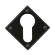 This is an image of From The Anvil - Black Diamond Euro Escutcheon available to order from T.H Wiggans Architectural Ironmongery in Kendal, quick delivery and discounted prices.